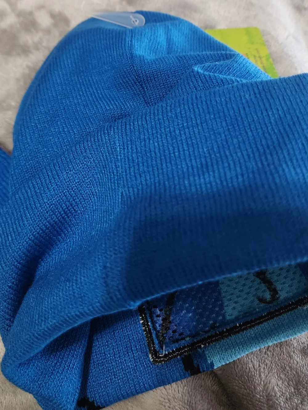 Disney Kids Stitch Blue Knit Beanie Hat with Character Face NWT
